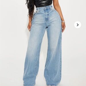 Fashion Nova Sky Blue Flare Jeans